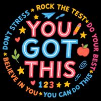 You Got This Rock The Test Do Your Best Don't Stress Impact Tech Backpack