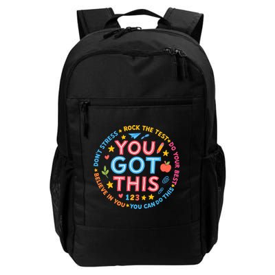 You Got This Rock The Test Do Your Best Don't Stress Backpack