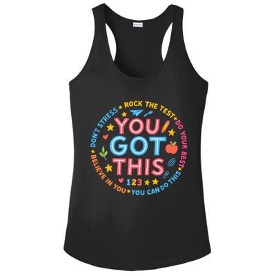 You Got This Rock The Test Do Your Best Don't Stress Ladies PosiCharge Competitor Racerback Tank