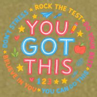 You Got This Rock The Test Do Your Best Don't Stress Garment-Dyed Women's Muscle Tee