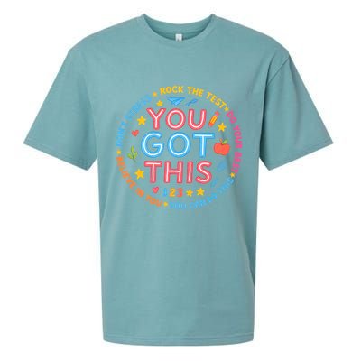 You Got This Rock The Test Do Your Best Don't Stress Sueded Cloud Jersey T-Shirt
