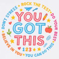 You Got This Rock The Test Do Your Best Don't Stress Garment-Dyed Sweatshirt