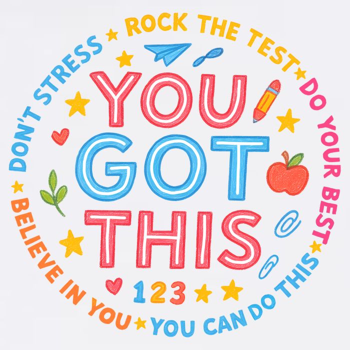 You Got This Rock The Test Do Your Best Don't Stress Garment-Dyed Sweatshirt