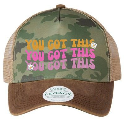 You Got This Retro Motivational Cute Legacy Tie Dye Trucker Hat