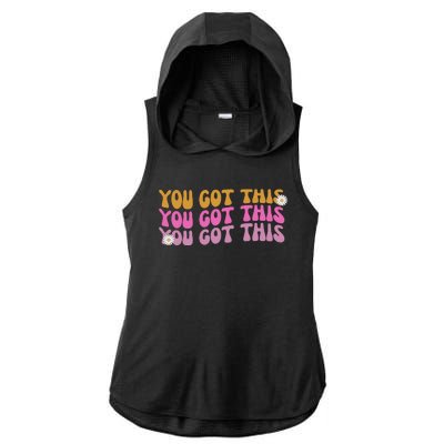 You Got This Retro Motivational Cute Ladies PosiCharge Tri-Blend Wicking Draft Hoodie Tank