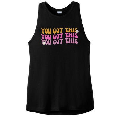 You Got This Retro Motivational Cute Ladies PosiCharge Tri-Blend Wicking Tank