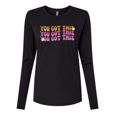 You Got This Retro Motivational Cute Womens Cotton Relaxed Long Sleeve T-Shirt