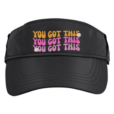 You Got This Retro Motivational Cute Adult Drive Performance Visor