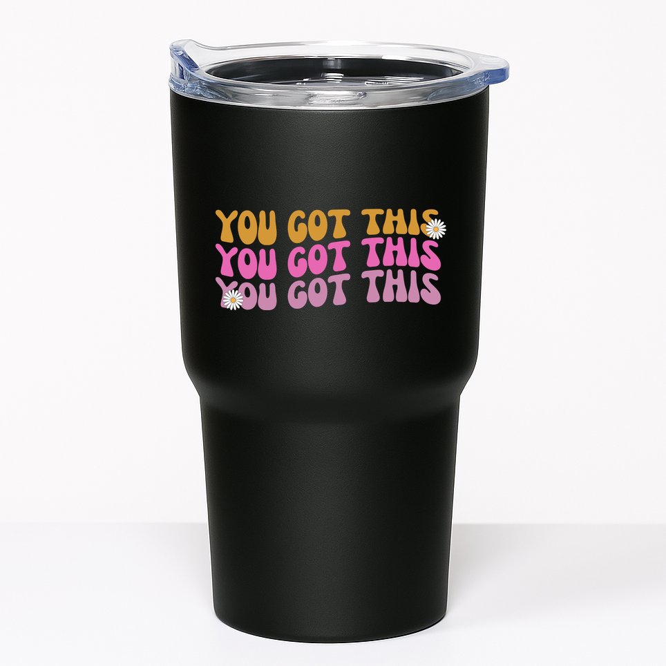 You Got This Retro Motivational Cute Tumbler