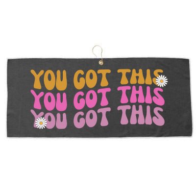 You Got This Retro Motivational Cute Large Microfiber Waffle Golf Towel