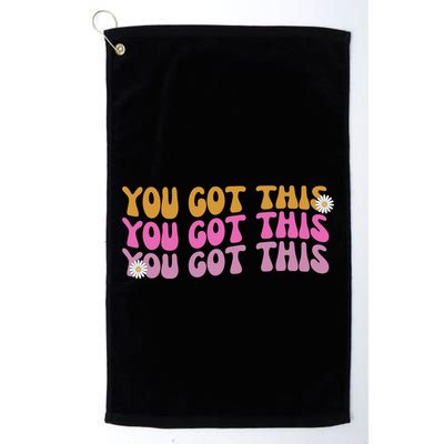 You Got This Retro Motivational Cute Golf Towel