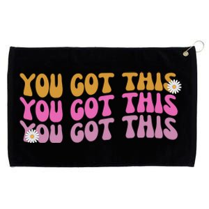 You Got This Retro Motivational Cute Grommeted Golf Towel