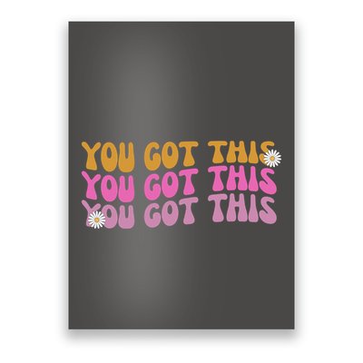 You Got This Retro Motivational Cute Poster