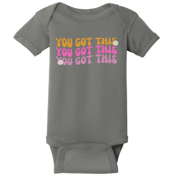 You Got This Retro Motivational Cute Baby Bodysuit