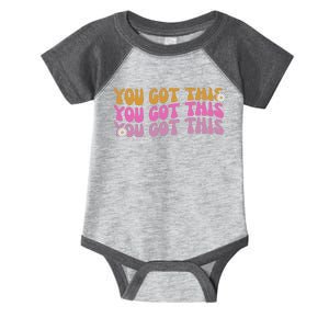 You Got This Retro Motivational Cute Infant Baby Jersey Bodysuit