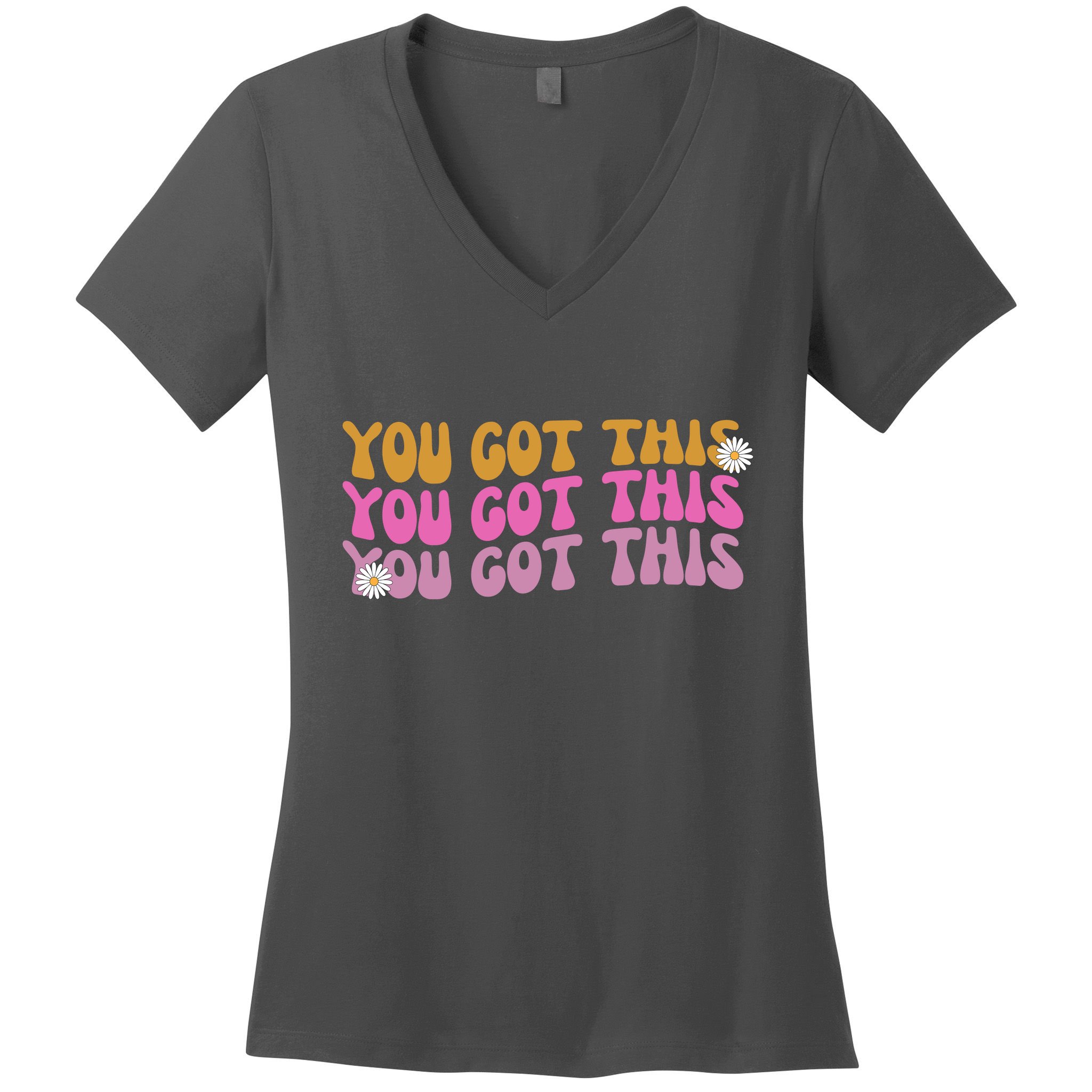 You Got This Retro Motivational Cute Women's V-Neck T-Shirt