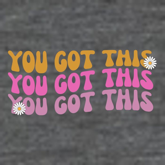 You Got This Retro Motivational Cute Women's V-Neck T-Shirt