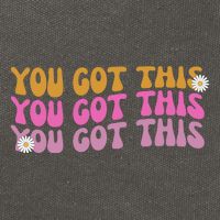 You Got This Retro Motivational Cute Cotton Canvas Backpack