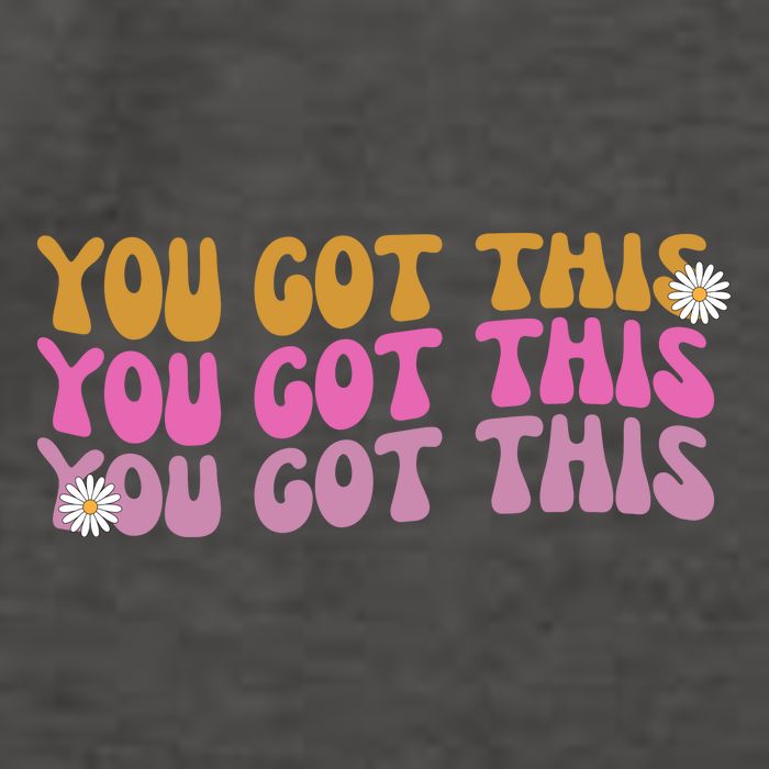 You Got This Retro Motivational Cute Vector Backpack