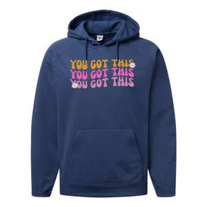 You Got This Retro Motivational Cute Performance Fleece Hoodie