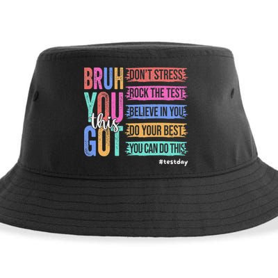 You Got This DonT Stress Rock The Test Test Day Sustainable Bucket Hat
