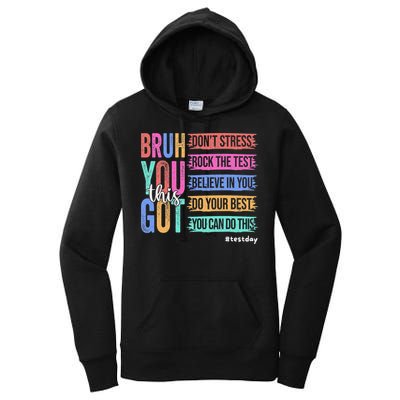 You Got This DonT Stress Rock The Test Test Day Women's Pullover Hoodie