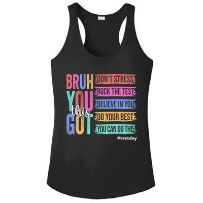 You Got This DonT Stress Rock The Test Test Day Ladies PosiCharge Competitor Racerback Tank