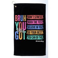 You Got This DonT Stress Rock The Test Test Day Golf Towel