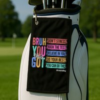 You Got This DonT Stress Rock The Test Test Day Golf Towel