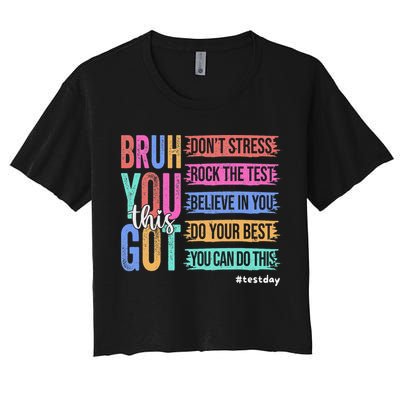 You Got This DonT Stress Rock The Test Test Day Crop Top