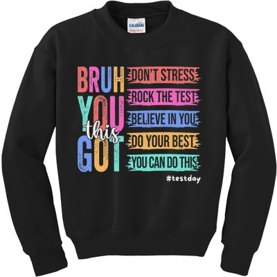 You Got This DonT Stress Rock The Test Test Day Kids Sweatshirt