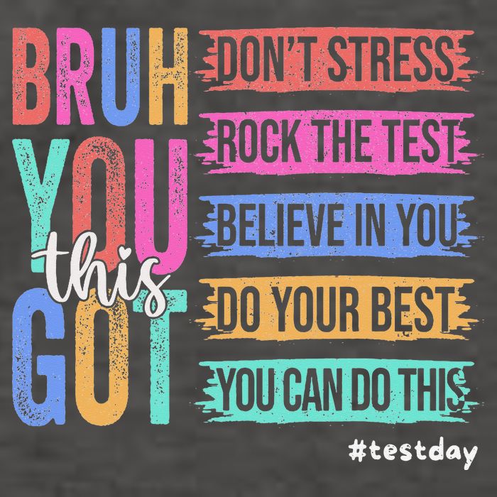 You Got This DonT Stress Rock The Test Test Day Vector Backpack
