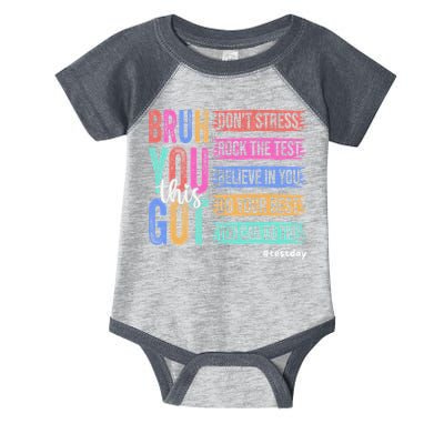 You Got This DonT Stress Rock The Test Test Day Infant Baby Jersey Bodysuit