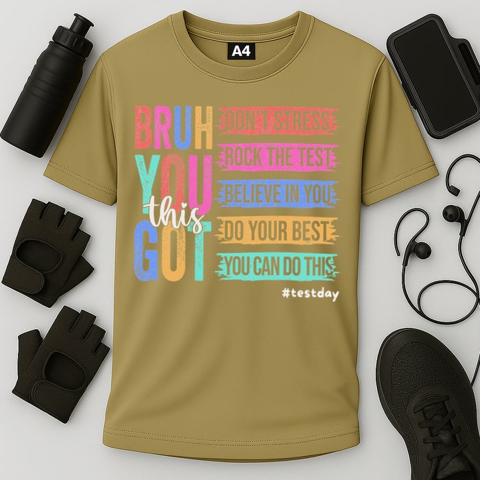 You Got This DonT Stress Rock The Test Test Day Cooling Performance Crew T-Shirt