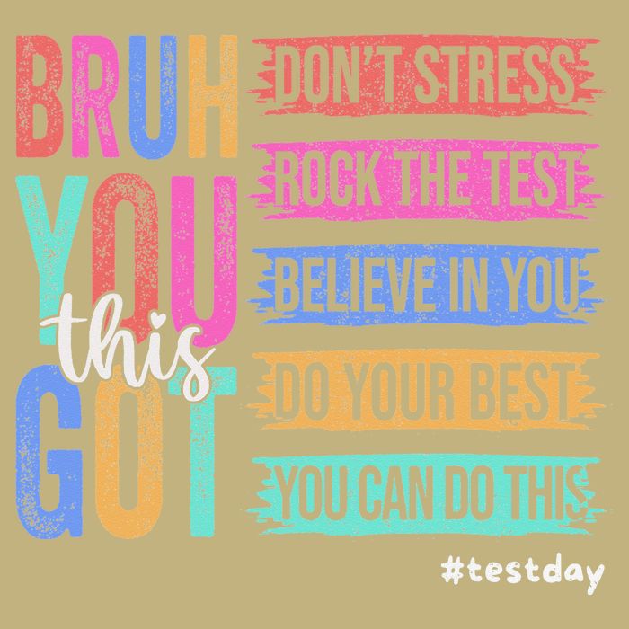 You Got This DonT Stress Rock The Test Test Day Cooling Performance Crew T-Shirt