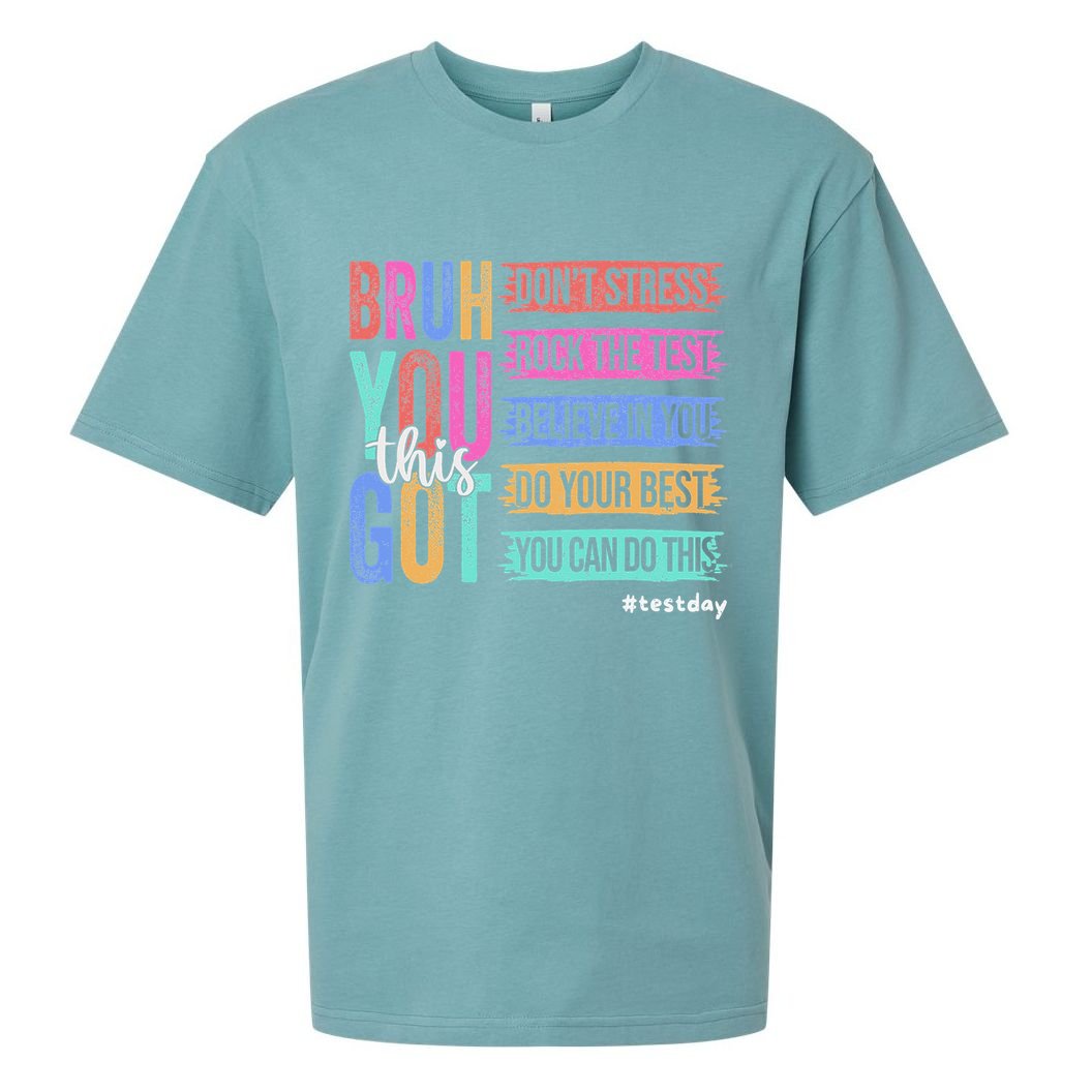You Got This DonT Stress Rock The Test Test Day Sueded Cloud Jersey T-Shirt