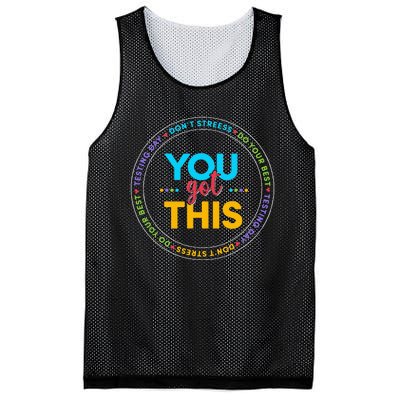 You Got This Teacher Testing Day School Counselor Mesh Reversible Basketball Jersey Tank