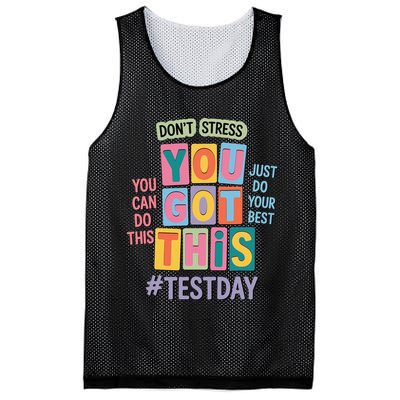 You Got This DonT Stress Rock The Test Test Day Mesh Reversible Basketball Jersey Tank