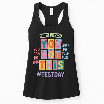 You Got This DonT Stress Rock The Test Test Day Womens Tank Top