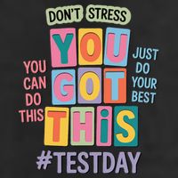 You Got This DonT Stress Rock The Test Test Day Golf Towel