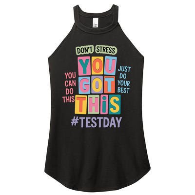 You Got This DonT Stress Rock The Test Test Day Women's Perfect Tri Rocker Tank