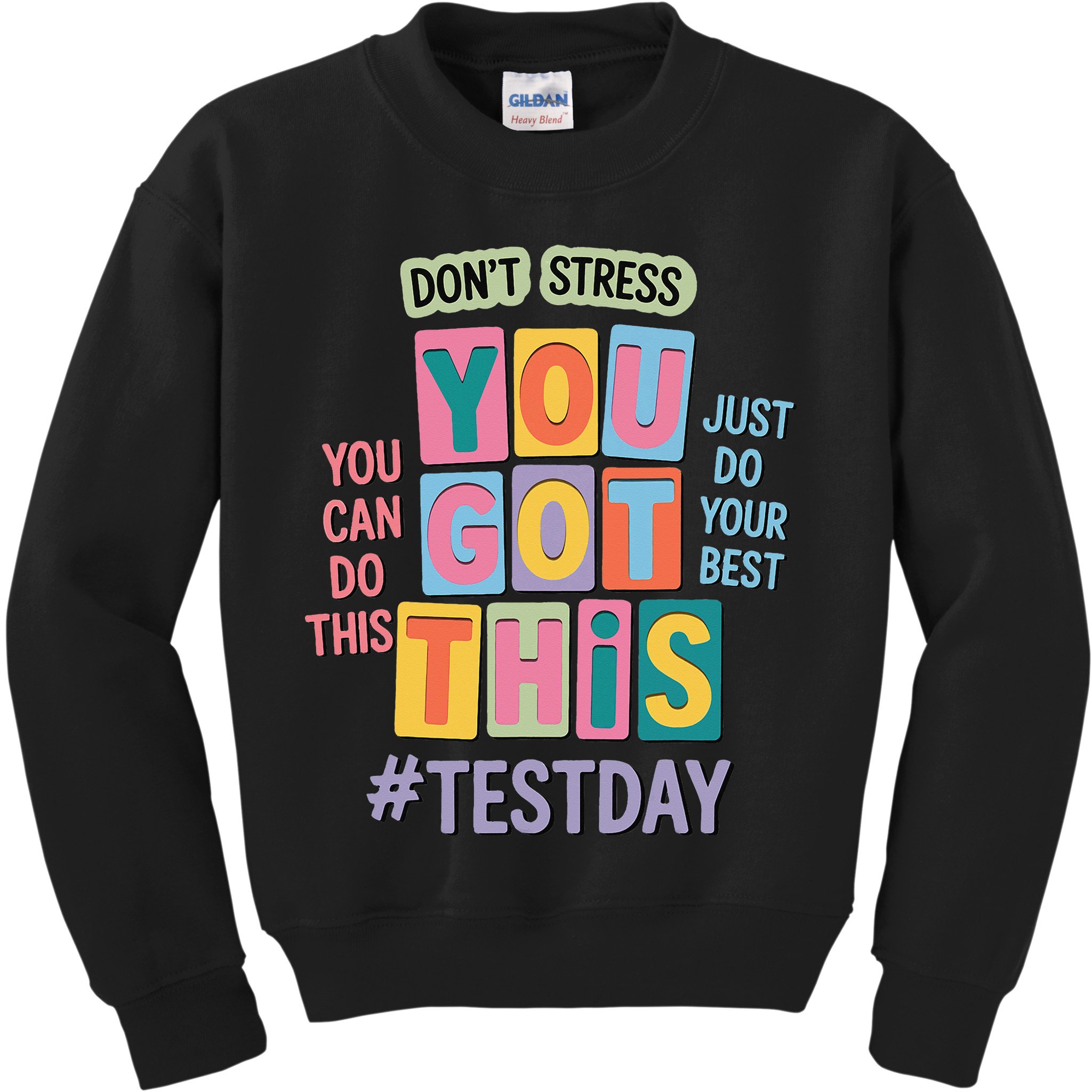 You Got This DonT Stress Rock The Test Test Day Kids Sweatshirt