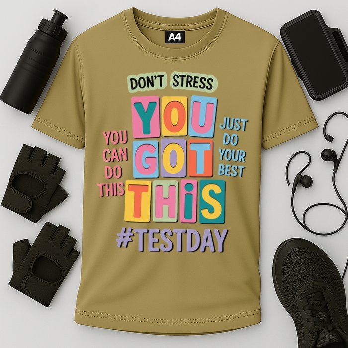 You Got This DonT Stress Rock The Test Test Day Cooling Performance Crew T-Shirt