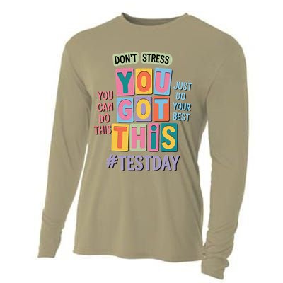 You Got This DonT Stress Rock The Test Test Day Cooling Performance Long Sleeve Crew
