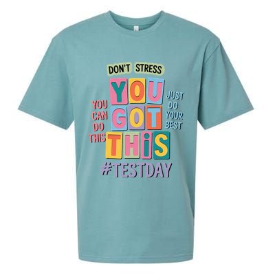 You Got This DonT Stress Rock The Test Test Day Sueded Cloud Jersey T-Shirt