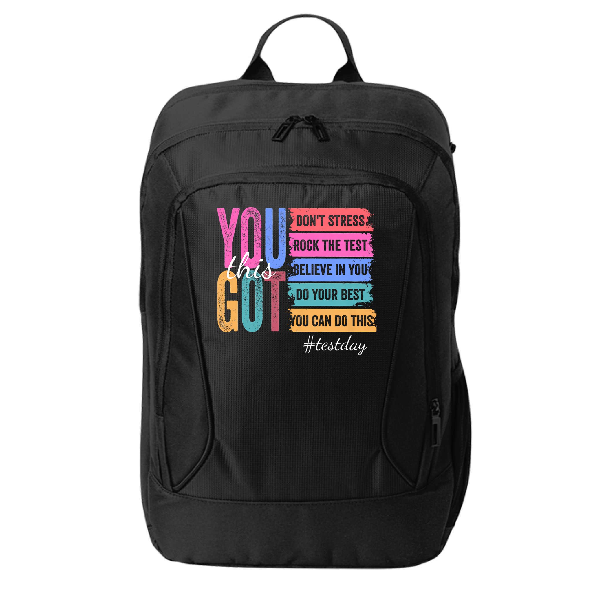 You Got This Don'T Stress Rock The Test Test Day City Backpack