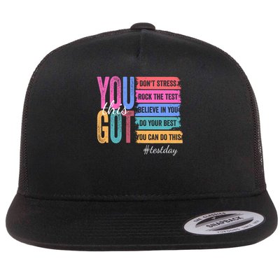 You Got This Don'T Stress Rock The Test Test Day Flatbill Hat