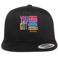 You Got This Don'T Stress Rock The Test Test Day Flat Bill Trucker Hat