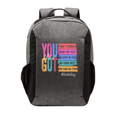 You Got This Don'T Stress Rock The Test Test Day Vector Backpack