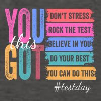 You Got This Don'T Stress Rock The Test Test Day Vector Backpack